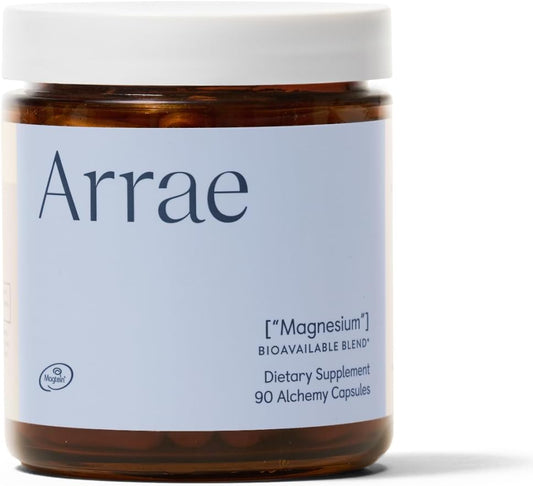 Arrae Magnesium Supplement 250mg Capsules for Mood, Sleep, Nerves, and Muscles