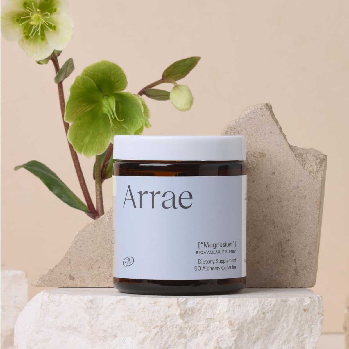 Arrae Magnesium Supplement 250mg Capsules for Mood, Sleep, Nerves, and Muscles