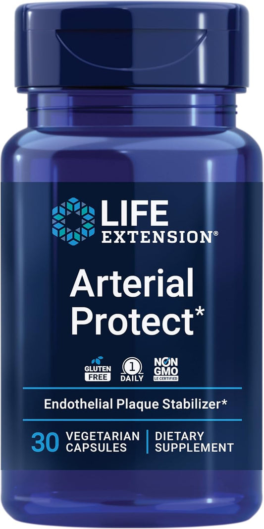 Arterial Protect Supplement - Heart Health with Gotu Kola & Pycnogenol - Gluten-Free, Non-GMO - 30 Capsules