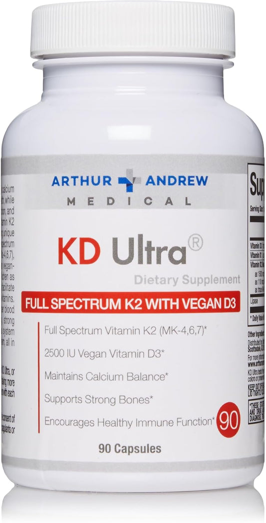 Arthur Andrew Medical KD Ultra Immunity Support for Heart and Bone Health - 90 Capsules