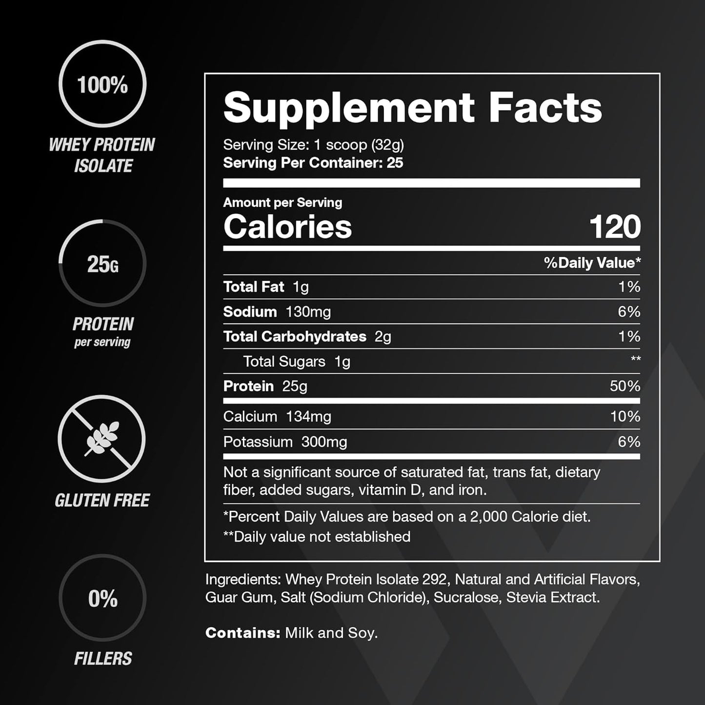 Ashton Hall Coco Crunch Whey Protein Isolate Powder - Low-Carb High-Protein Shake for Muscle Growth & Recovery - 25g Whey Protein/scoop