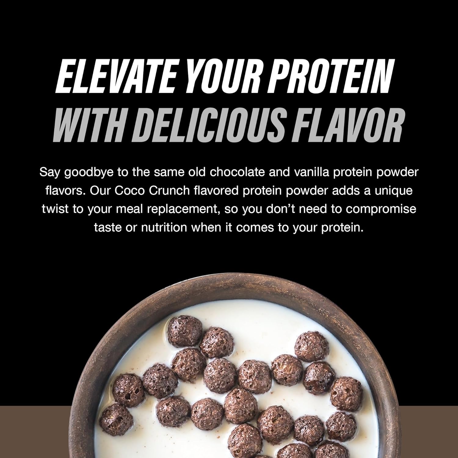 Ashton Hall Coco Crunch Whey Protein Isolate Powder - Low-Carb High-Protein Shake for Muscle Growth & Recovery - 25g Whey Protein/scoop