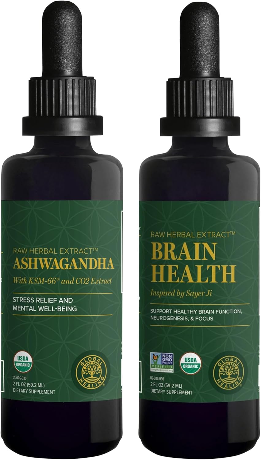 Ashwagandha Complex for Brain Health - Mood Support Formula by Global Healing Center