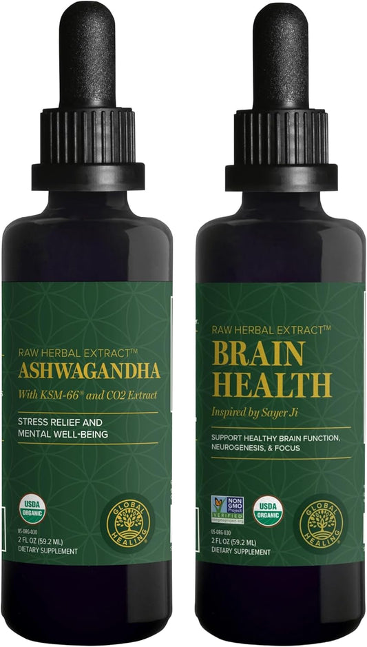 Ashwagandha Complex for Brain Health - Mood Support Formula by Global Healing Center