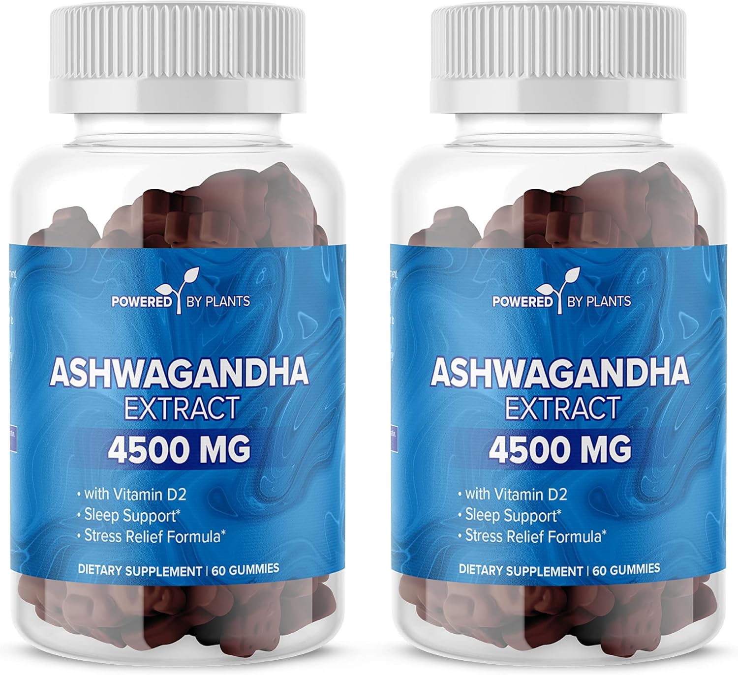 Ashwagandha Gummies for Sleep, Memory, and Cognitive Support - 2 Pack, 120 Servings - Men and Women's Ashwagandha Gummies