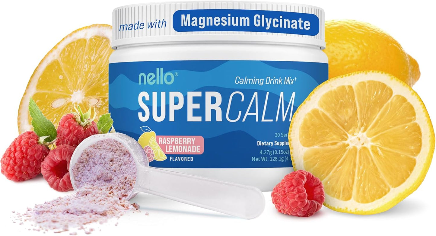 Ashwagandha KSM 66, Magnesium Glycinate, L-Theanine Drink Mix - Vitamin D3 Supplement for Focus & Support - 30 Servings