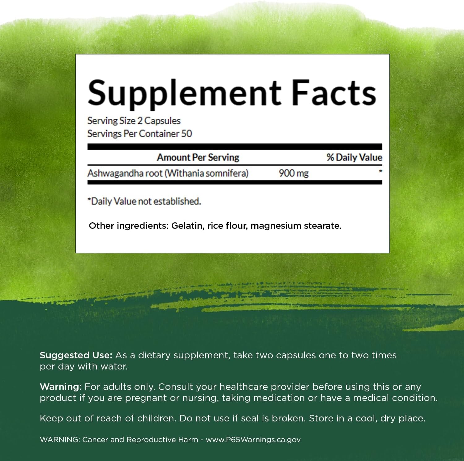 Ashwagandha Root & Aerial Parts Supplement for Stress Relief & Energy Support - 100 Capsules, 450mg - Ayurvedic Wellness
