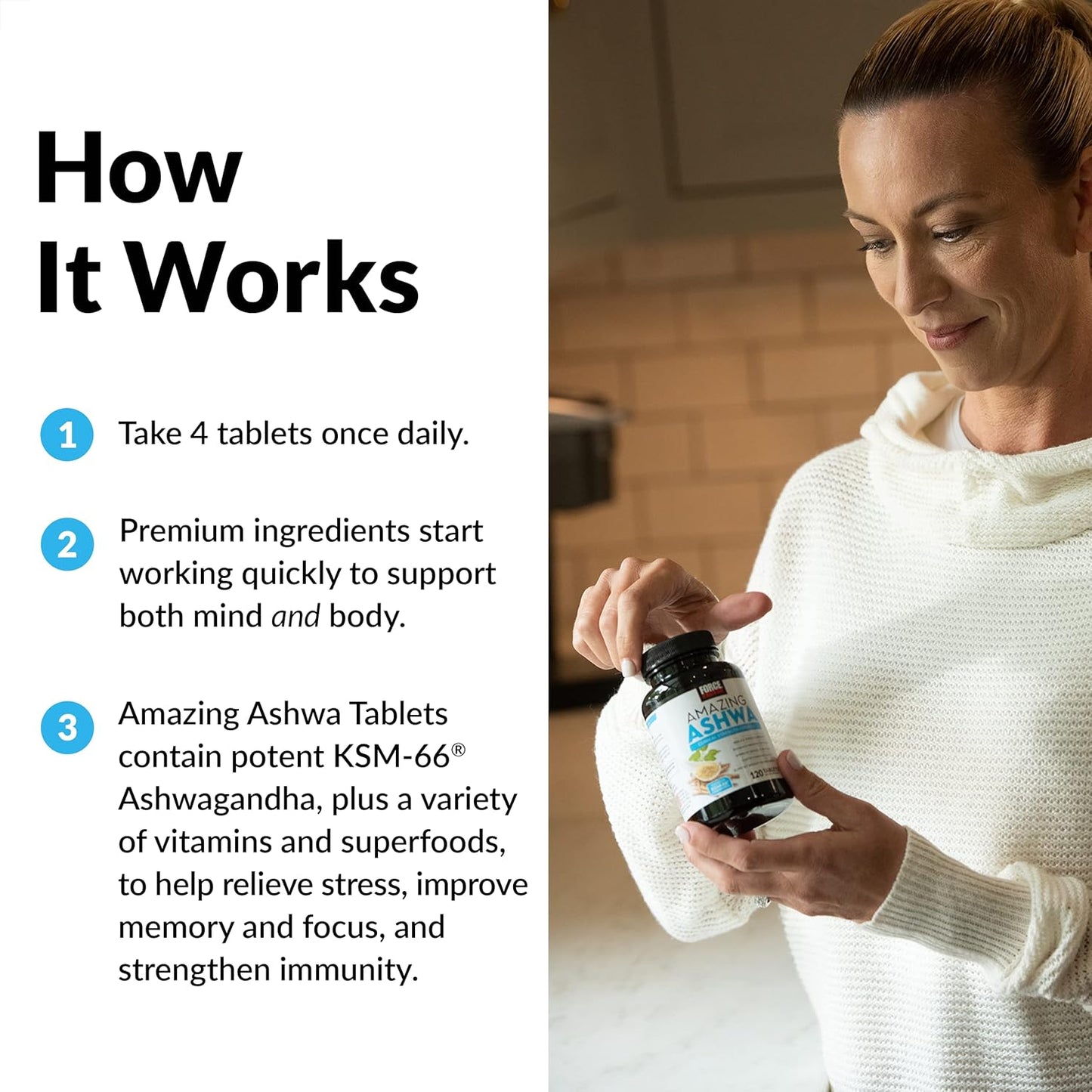 Ashwagandha Supplement for Stress Relief, Memory, Focus, and Immune Support - 360 Tablets with KSM-66 Ashwagandha, Vitamins, Minerals, and Antioxidants