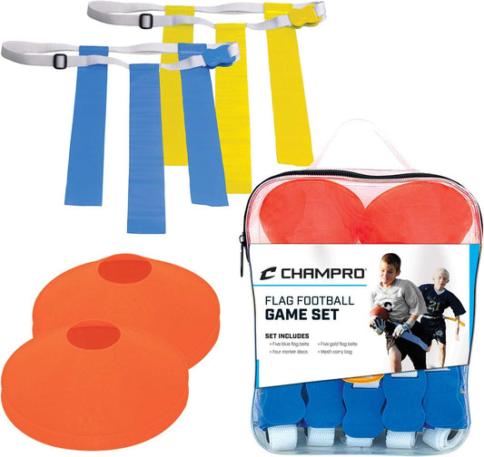 Assorted Champro Football Flag and Cone Set for Training and Games