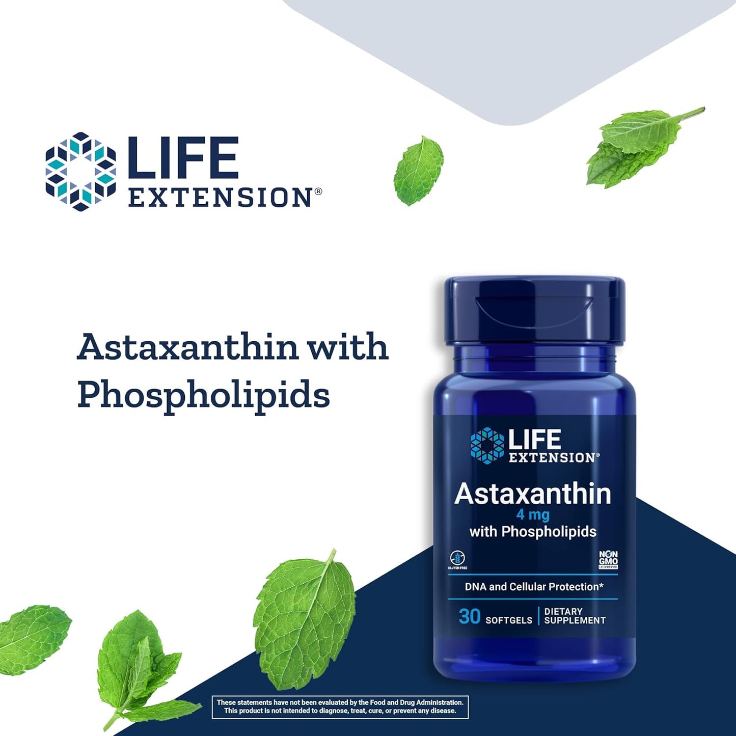 Astaxanthin with Phospholipids 4mg Softgels - Eye & Heart Health Support - Metabolic & Cardiovascular Health - Inflammatory & Immune Response - Gluten Free, Non-GMO - 30 Count