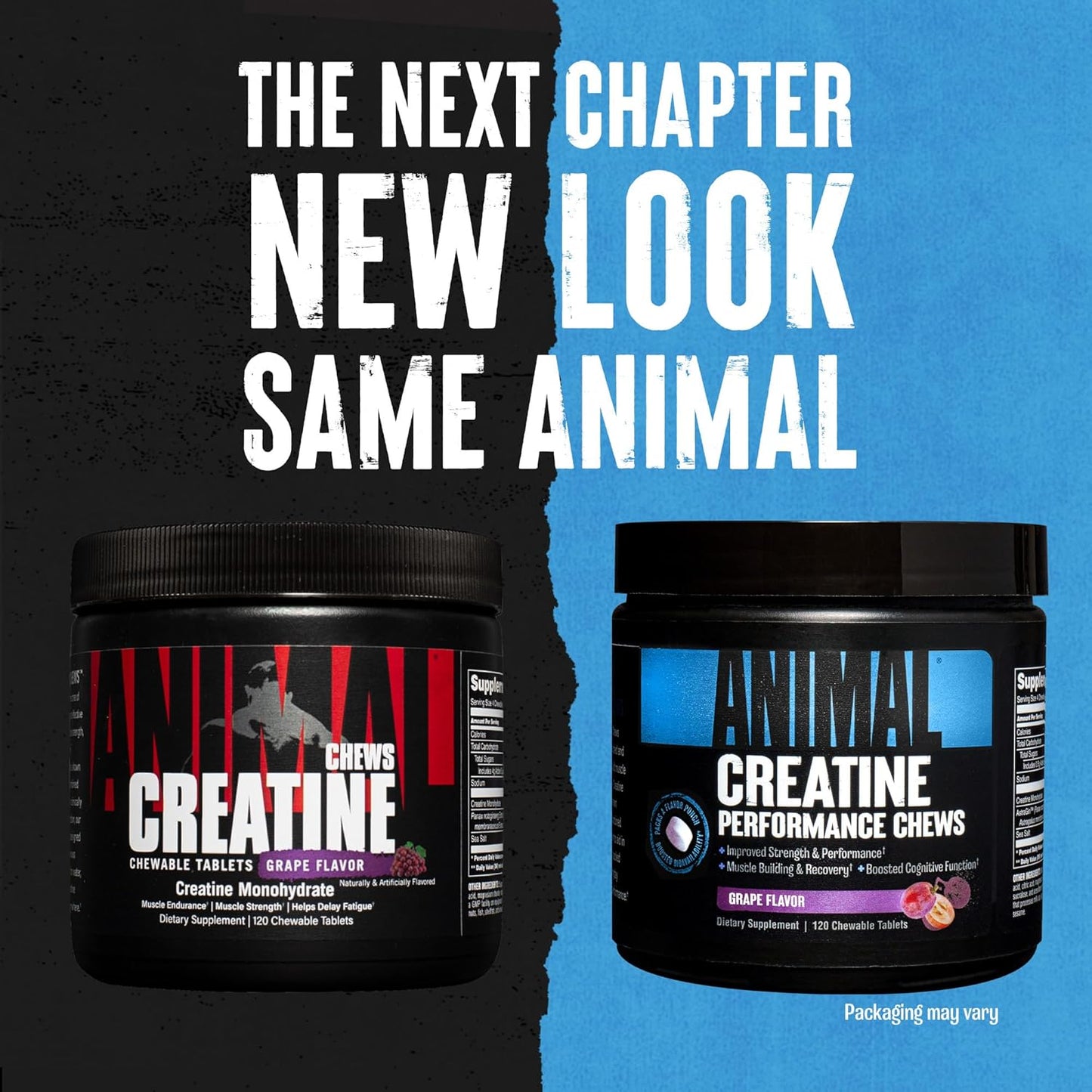 AstraGin Enhanced Animal Creatine Chews Tablets for Energy & Focus - 5g Creatine Monohydrate Fury Pre Workout Powder