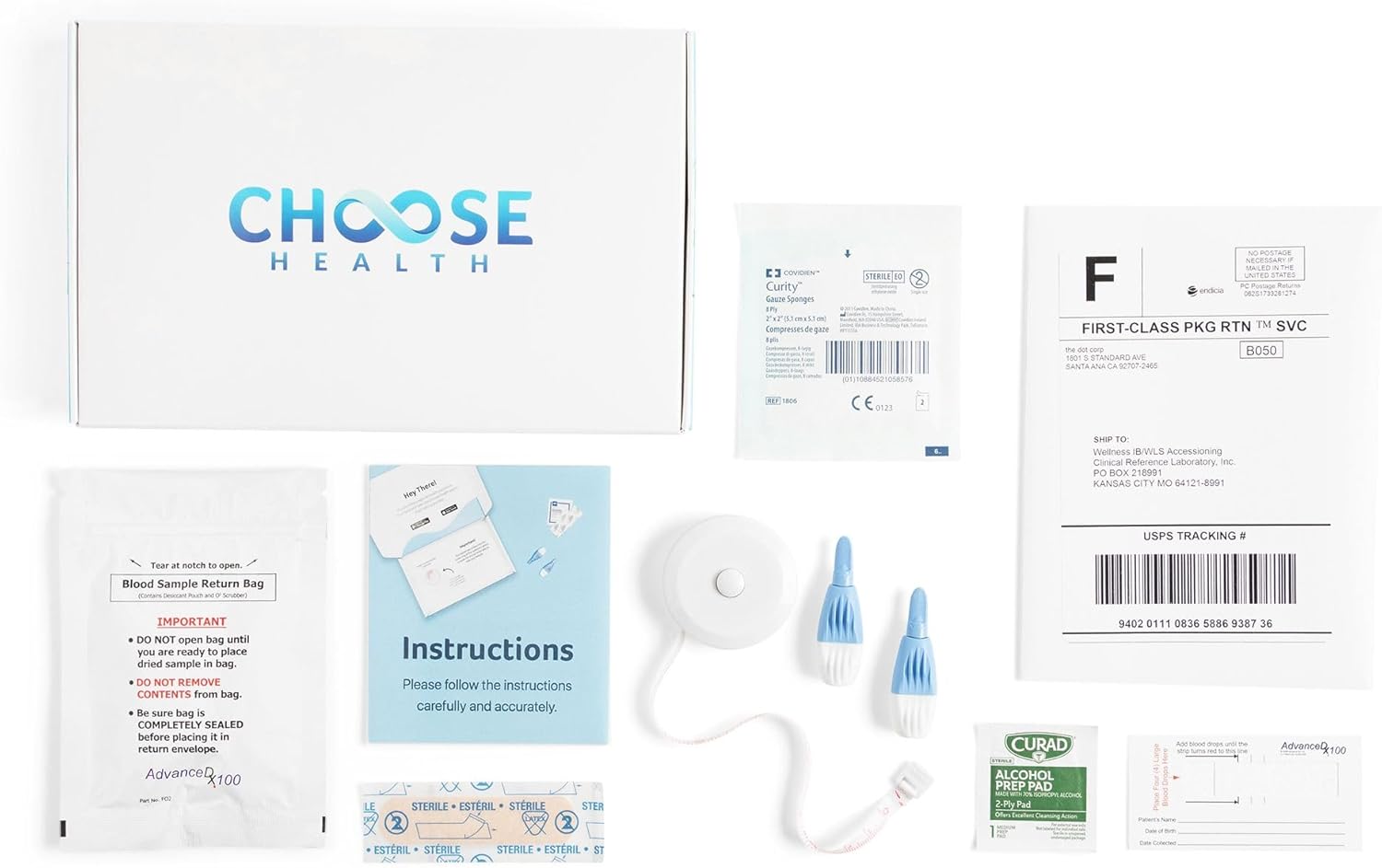 At-Home 7-in-1 Liver Health Test Kit: Monitor AST, ALT, GGT, Blood Sugars, Inflammation & More - Not Available in NY & RI