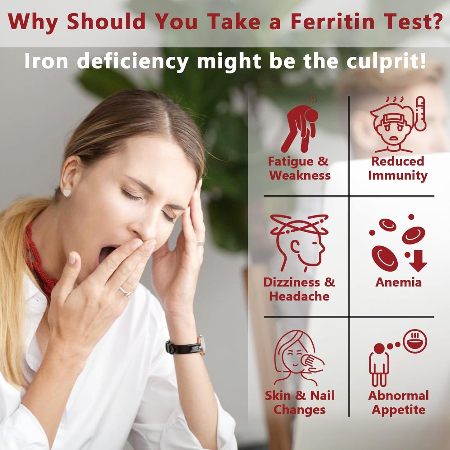 At-Home H.pylori Iron Deficiency Test Kit for All Ages - Easy & Accurate Monitoring of Iron Levels