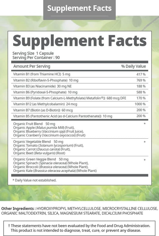 Atomy Vitamin B Complex: Vegan, Gluten Free, Non GMO Formula
