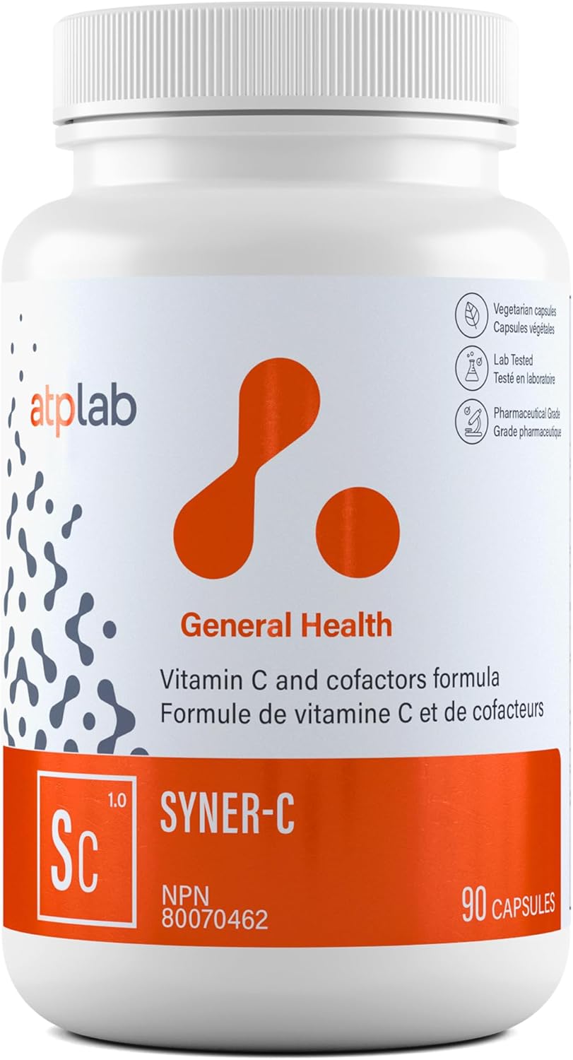 ATP LAB Syner-C 90 Capsules - Ultra-Potent Chelated Vitamin C Formula with Quercetin for Immunity Boost