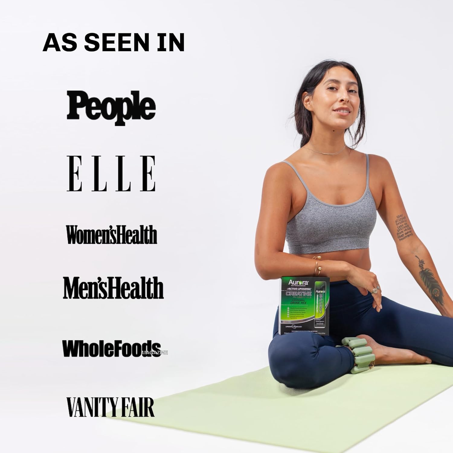 Aurora Nutrascience Active-Liposomal Creatine + GAA & R-ALA for Exercise Performance & Muscle Growth - 10 Packets