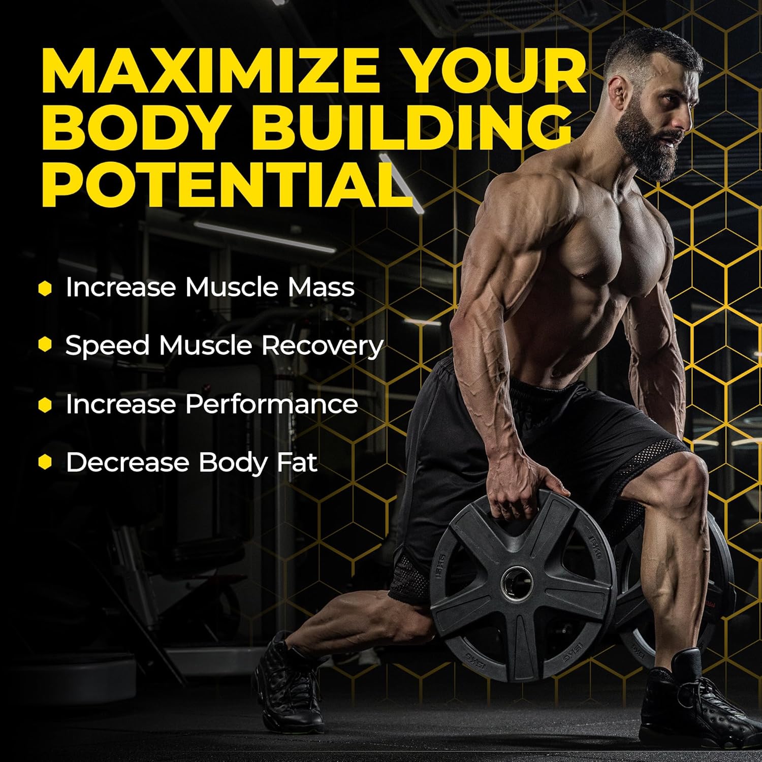 Avry Labs Vegan L-CREATINE Powder with Leucine and HMB for Muscle Strength and Recovery - Supports Performance and Fat Reduction - 11oz (330g)