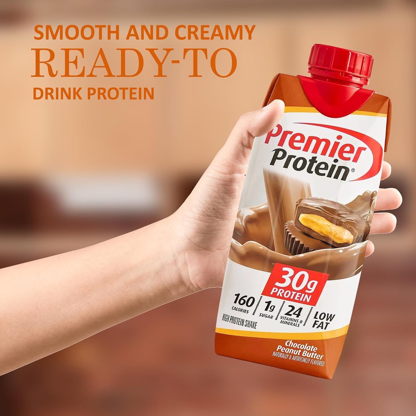 Award-Winning Premier Protein 30g Chocolate Peanut Butter Shake 11 Fl oz (10pk)