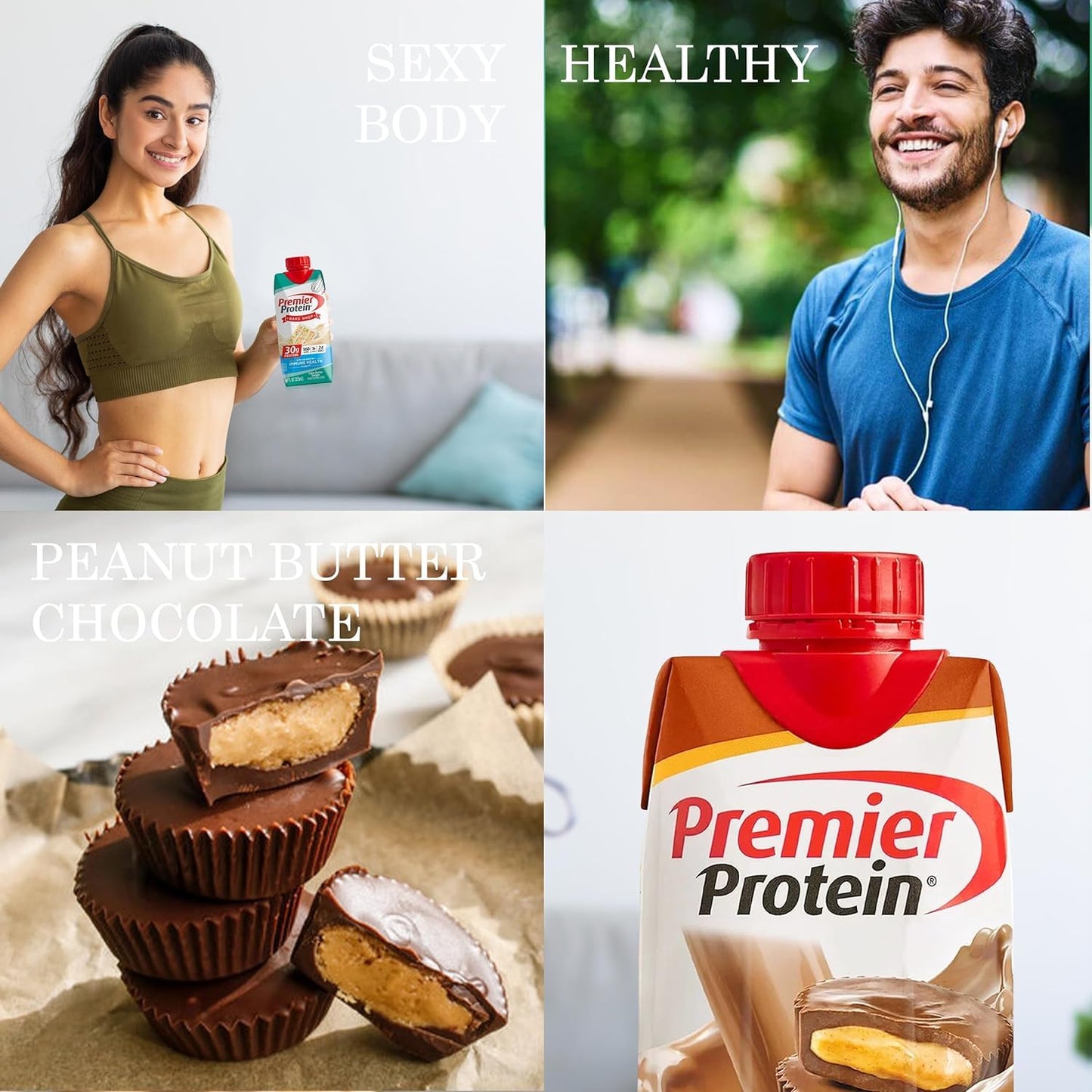 Award-Winning Premier Protein 30g Chocolate Peanut Butter Shake 11 Fl oz (10pk)
