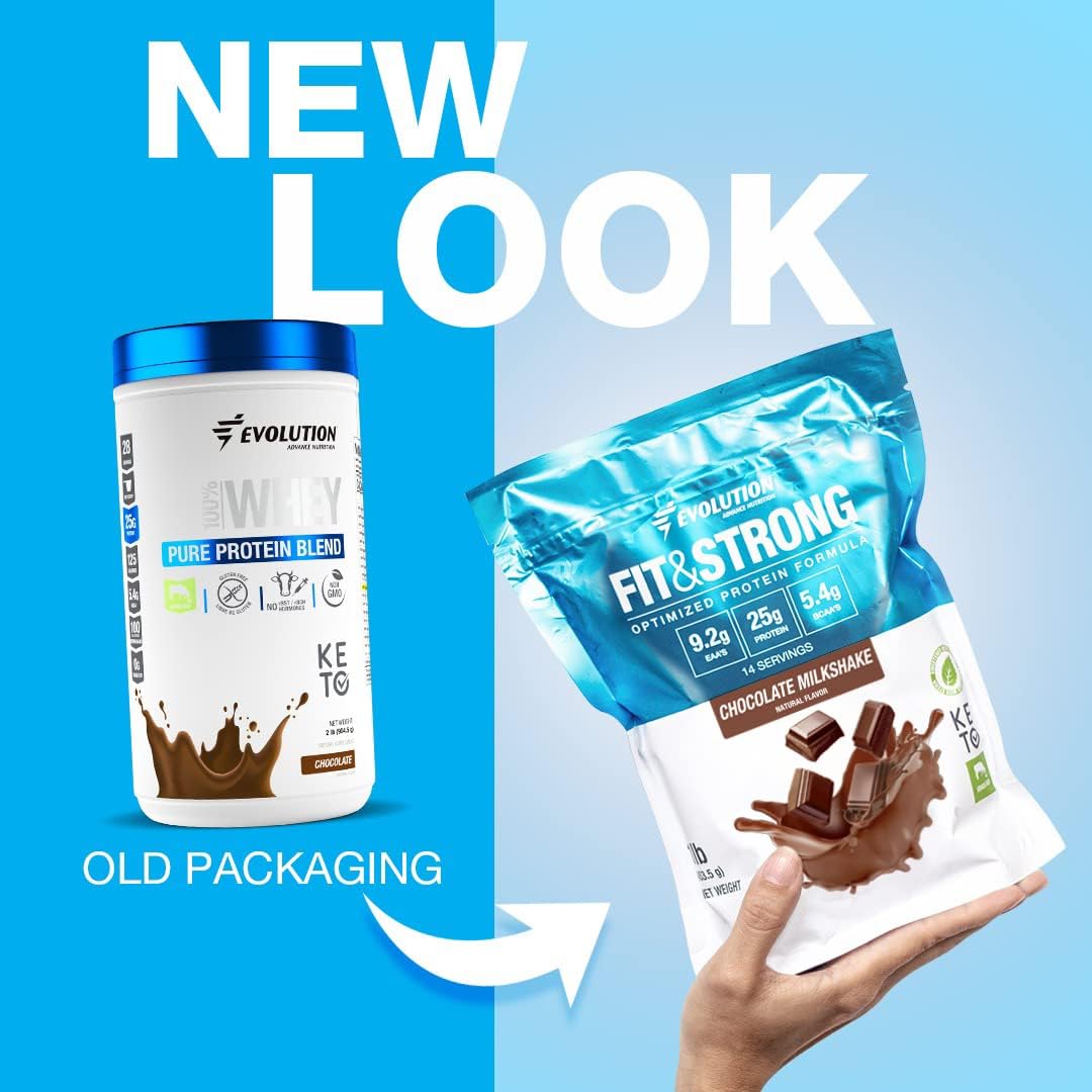 AYOJOY AEE Grass Fed Whey Protein Powder - Fast Absorbing BCAA Protein for Muscle Recovery - 1lb Chocolate Flavor