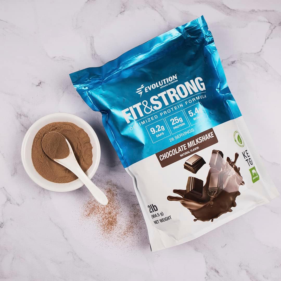 AYOJOY AEE Grass Fed Whey Protein Powder - Fast Absorbing BCAA Protein for Muscle Recovery - 1lb Chocolate Flavor