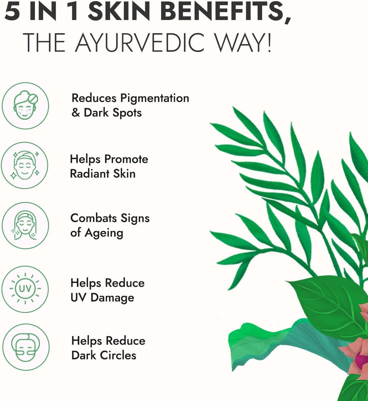 Ayurvedic Glow Mix Skin Supplement with Collagen Powder for Healthy and Glowing Skin (30 Sachets) by Kapiva Skin Foods