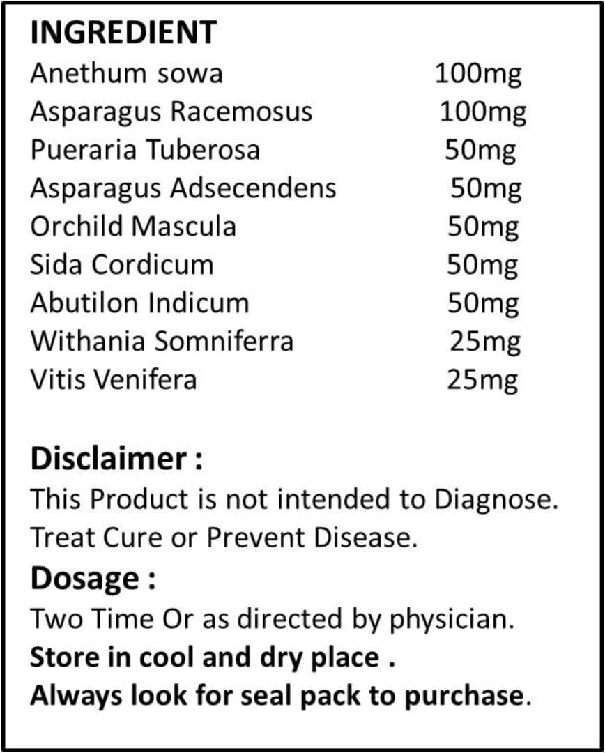 Ayurvedic Height Growth Capsules for Increasing Height - Pack of 1
