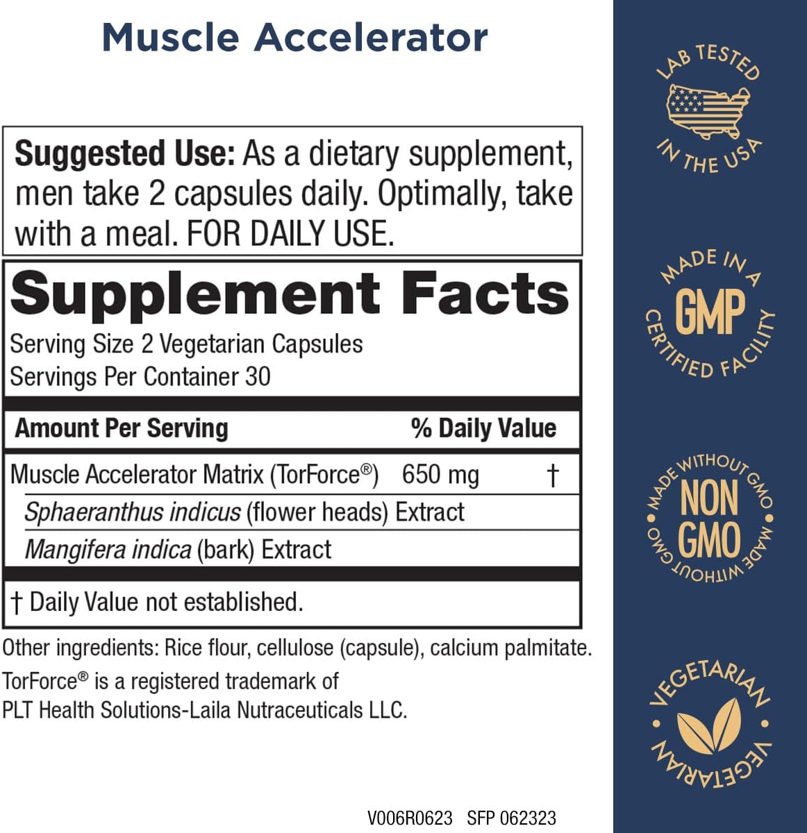 Ayurvedic Herbal Muscle Accelerator Supplement for Strength, Endurance & Growth - 60 Veg Caps