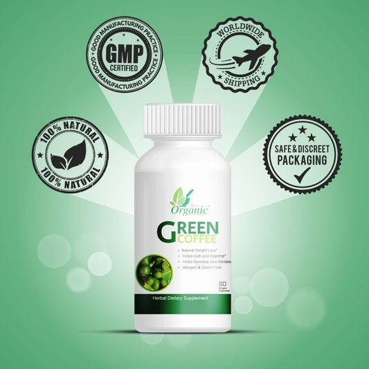 Ayush Remedies Green Coffee Bean Extract Capsules 480mg - Pack of 2 (180 Capsules Total)