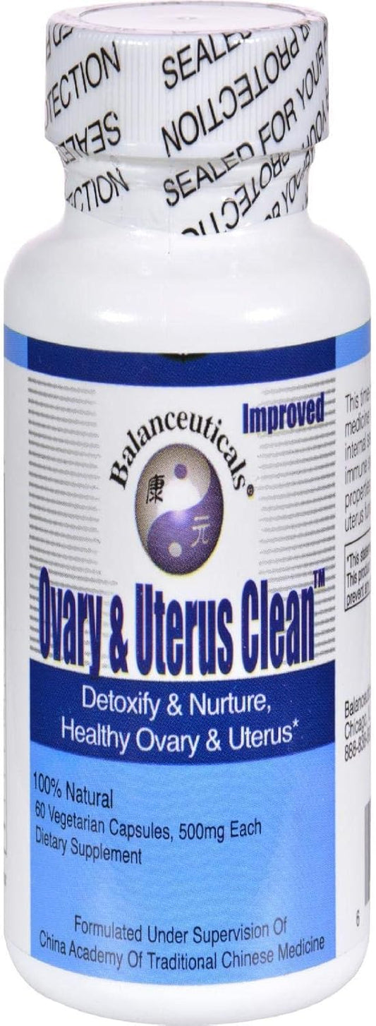 Balanceuticals Ovary & Uterus Clean Capsules - 500 mg Dietary Supplement, 60-Count Bottle