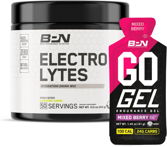 Bare Performance Nutrition BPN Electrolytes & Endurance Gel Mixed Berry Bundle