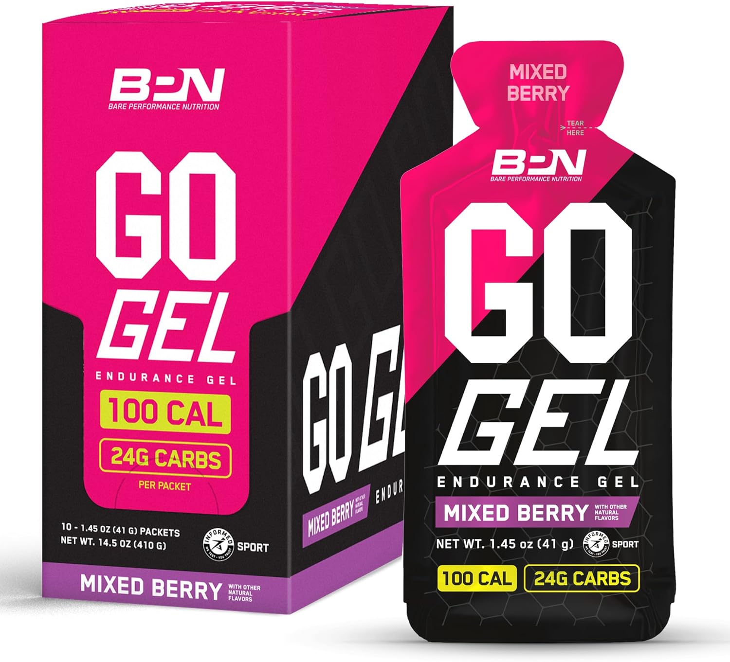 Bare Performance Nutrition BPN Electrolytes & Endurance Gel Mixed Berry Bundle