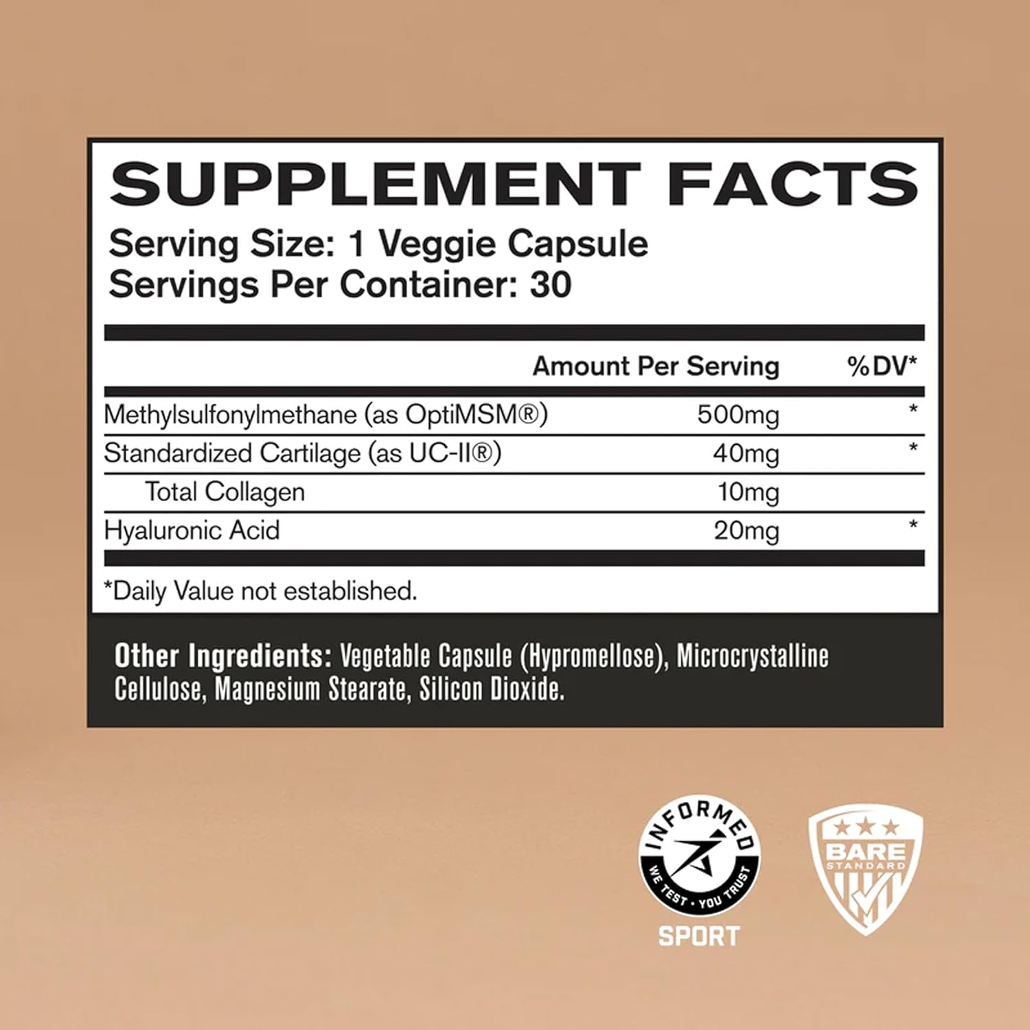 Bare Performance Nutrition BPN Recover & Strong Joints Bundle - Joint Support and Recovery for optimal performance