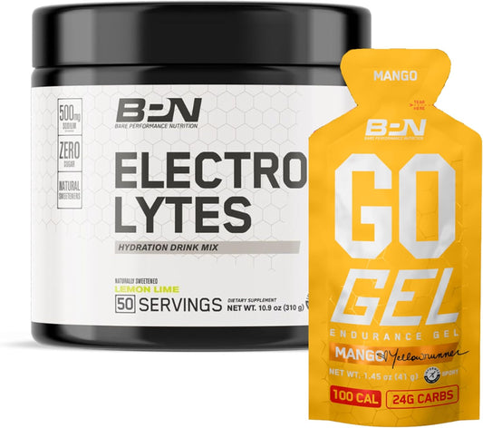 Bare Performance Nutrition Electrolytes & Endurance Gel Bundle - Mango Flavor