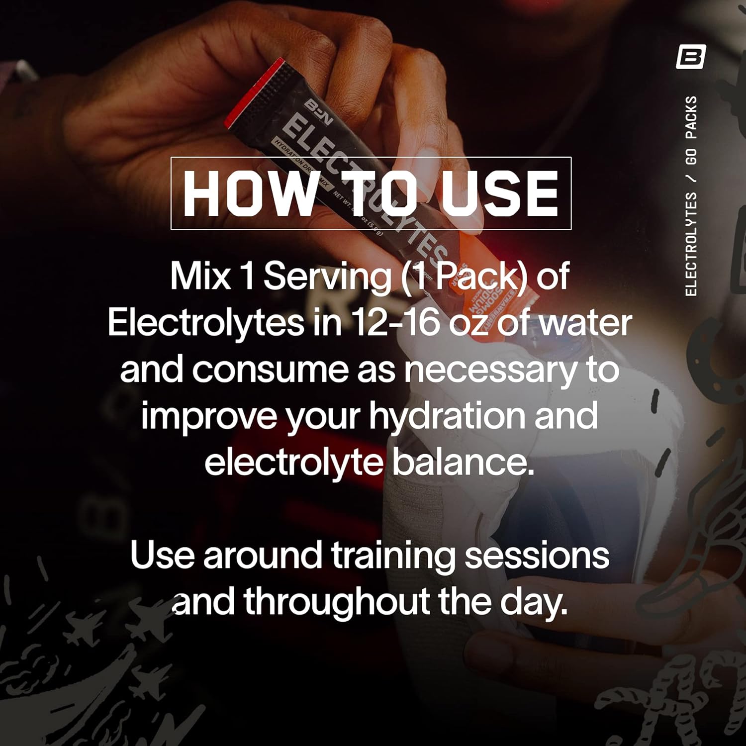 BARE PERFORMANCE NUTRITION Electrolytes Go Packs - Sugar Free Hydration Drink Mix - Salted Watermelon Flavor - 30 Servings