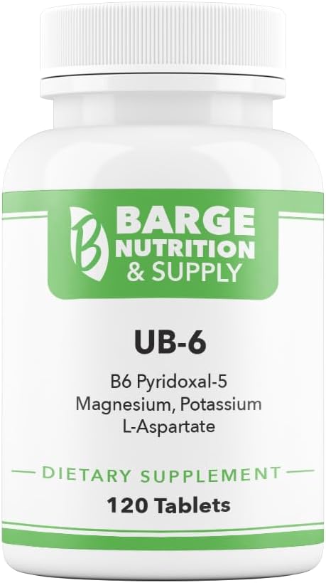 Barge Nutrition & Supply UB-6 Tablets for Neuropathy, Stress Relief, and Energy Boost