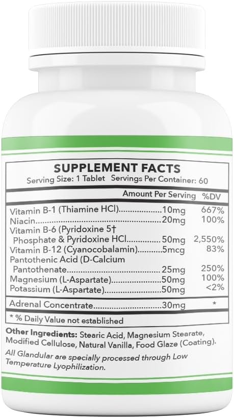 Barge Nutrition & Supply UB-6 Tablets for Neuropathy, Stress Relief, and Energy Boost