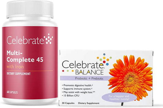 Bariatric Bundle: Multi-Complete Iron Multivitamin & Balance Probiotic Capsules for Post-Surgery Support