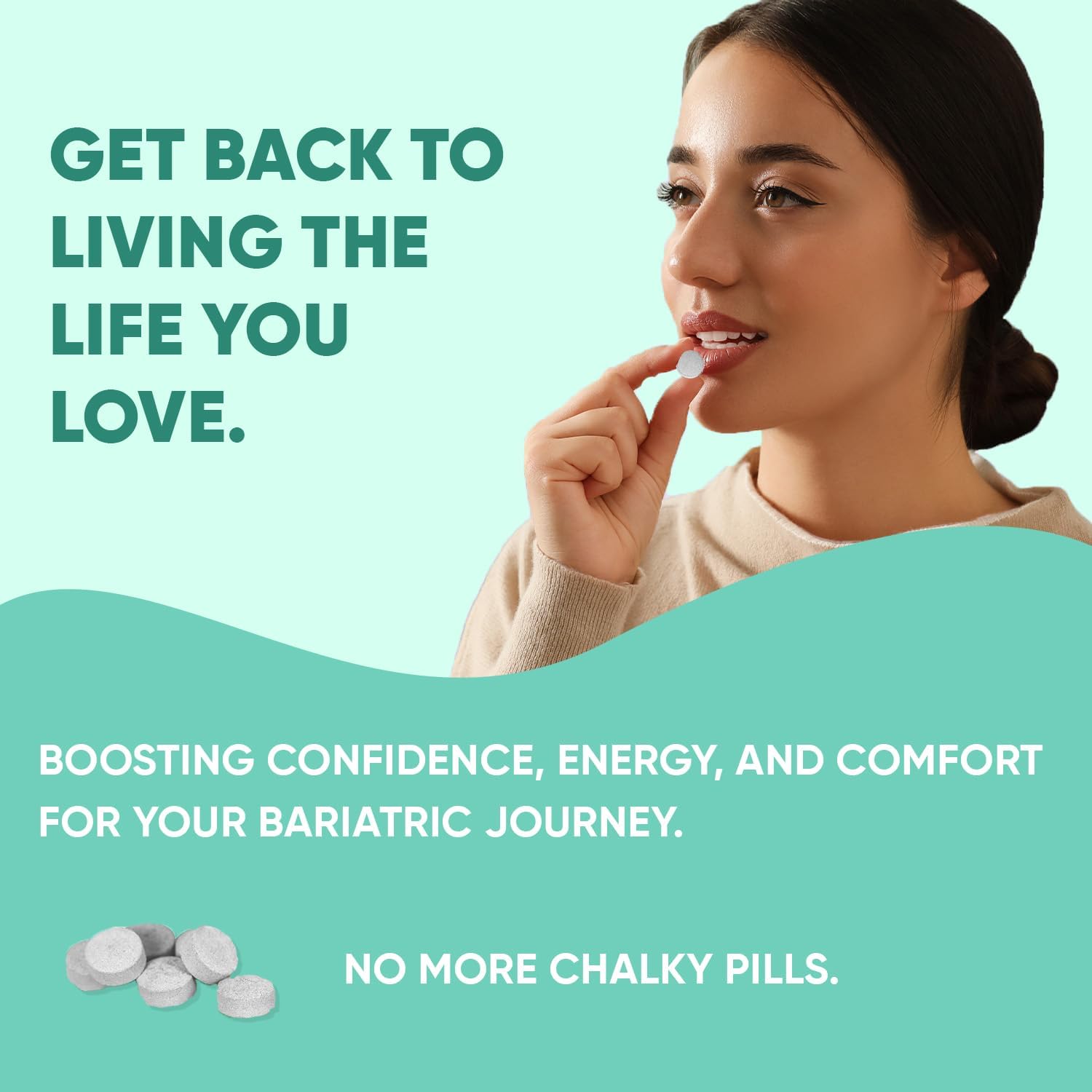 Bariatric Iron Chewables with Vitamin C - 30-Day Supply - Non-Constipating Orange Iron Supplement