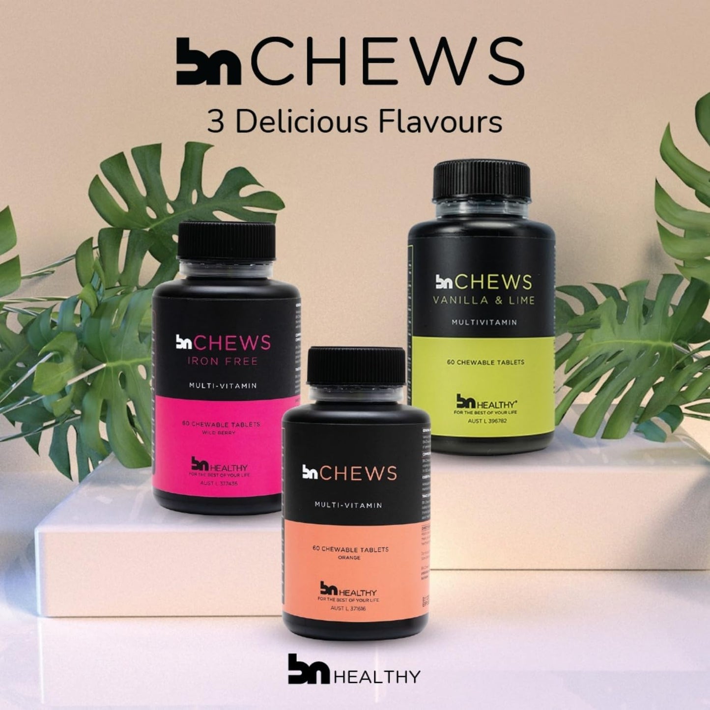 Bariatric Multivitamin Chewable with 26 Essential Nutrients - Raspberry Flavored - 60 Count - Supports Men & Women's Health - 30 Day Supply