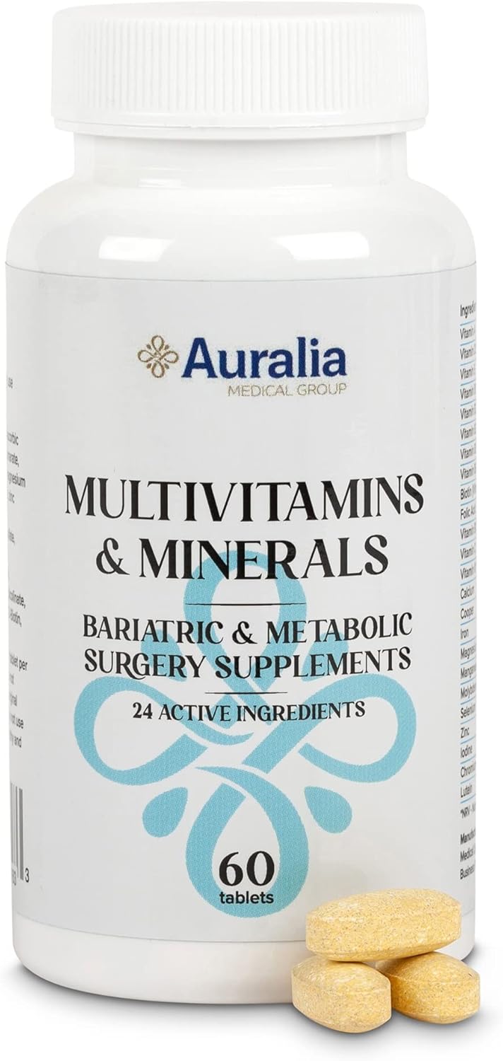 Bariatric Multivitamin Iron Calcium B12 Supplements for Gastric Surgery - 2-Month Supply