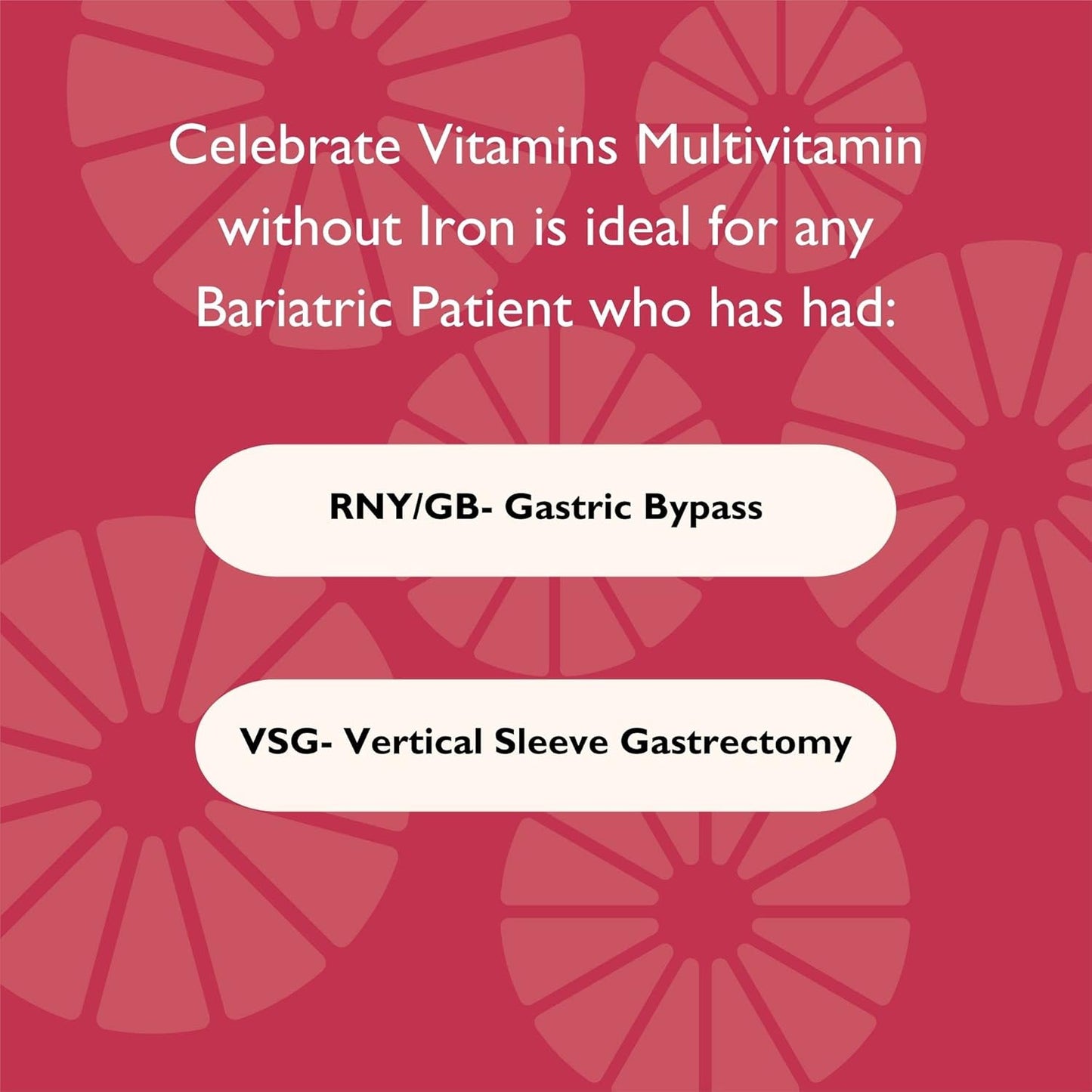 Bariatric Multivitamin Supplement - Iron Free for Men & Women - Essential Minerals & Vitamins A, B, D & E - Post Gastric Bypass & Sleeve Gastrectomy (90 Capsules)
