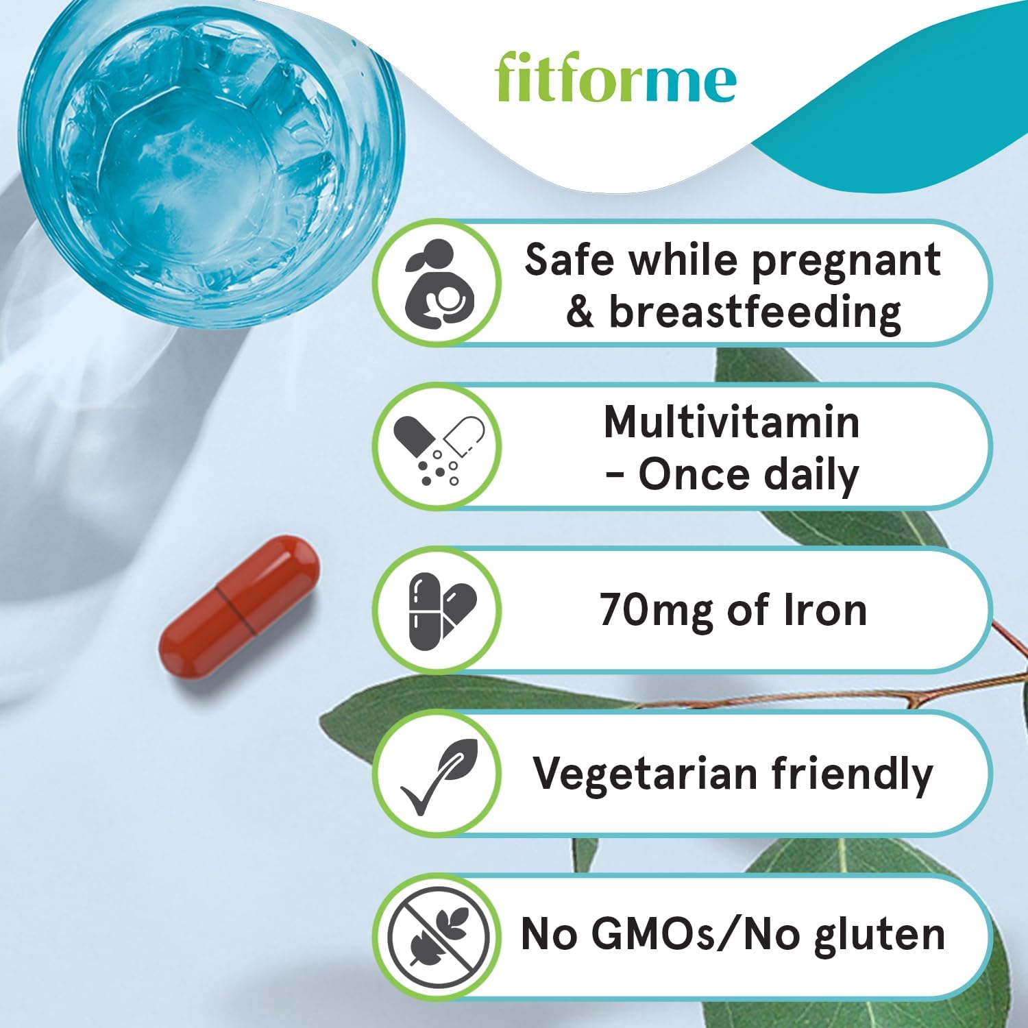 Bariatric Multivitamin with Iron After Gastric Bypass - 90 Day Supply - One Daily WLS Forte Capsule
