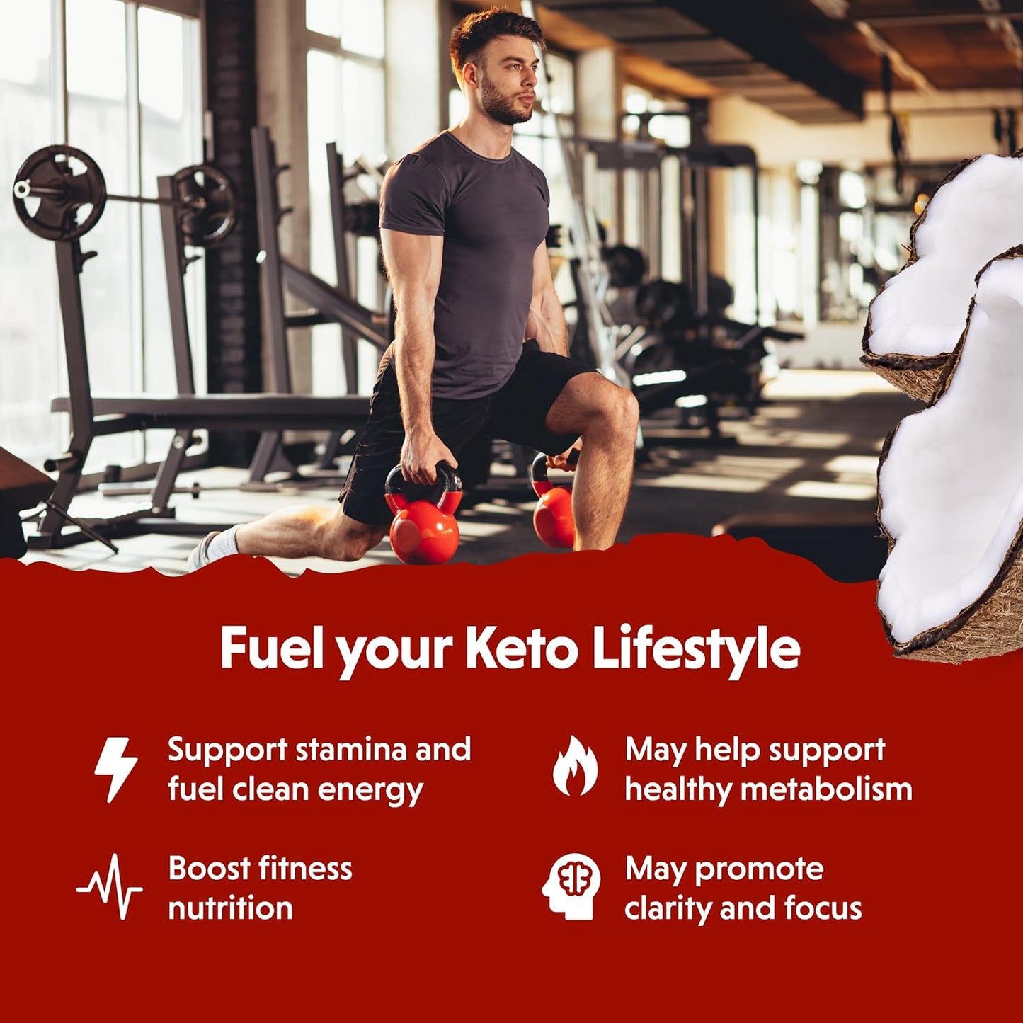 Barlean's Coconut Flavored Emulsified MCT Oil Supplement for Keto Coffee - 16 oz Bottle with 5,400mg Plant-Based MCTs for Energy and Focus