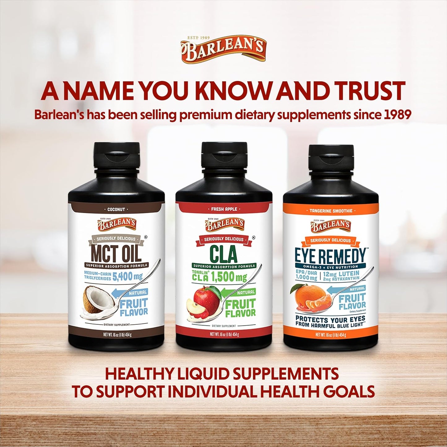 Barlean's Coconut Flavored Emulsified MCT Oil Supplement for Keto Coffee - 16 oz Bottle with 5,400mg Plant-Based MCTs for Energy and Focus