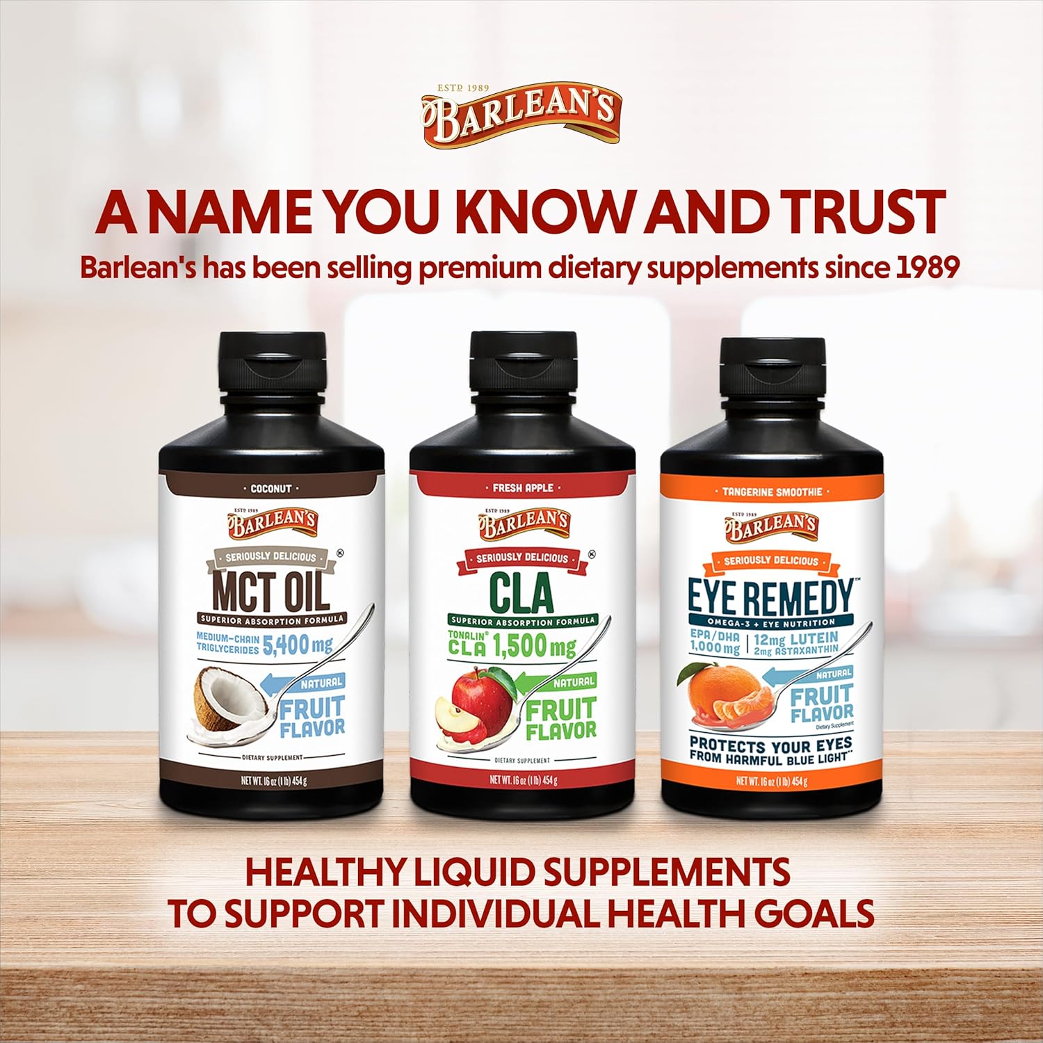 Barlean's Coconut Flavored Emulsified MCT Oil Supplement for Keto Coffee - 16 oz Bottle with 5,400mg Plant-Based MCTs for Energy and Focus