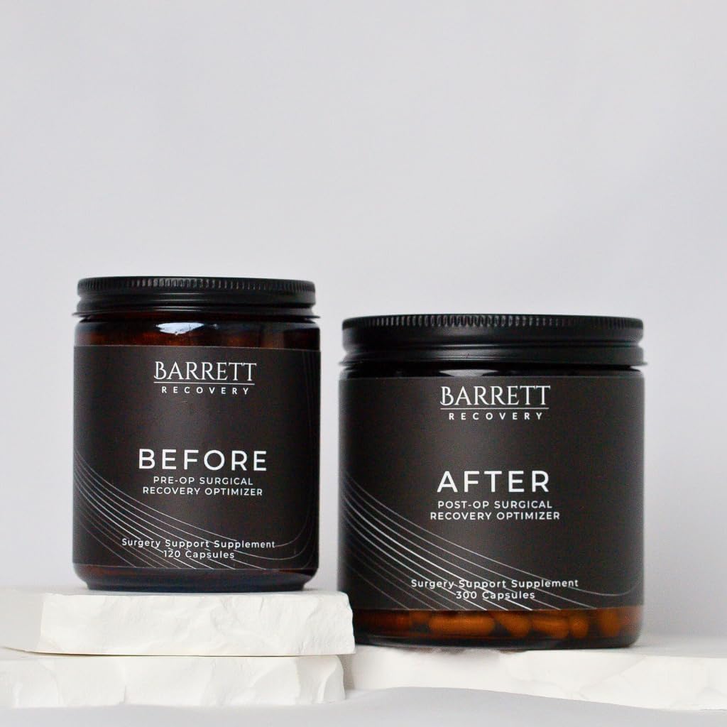 Barrett Recovery Optimal Surgical Support Bundle: Pre and Post Surgery Supplements for Enhanced Healing