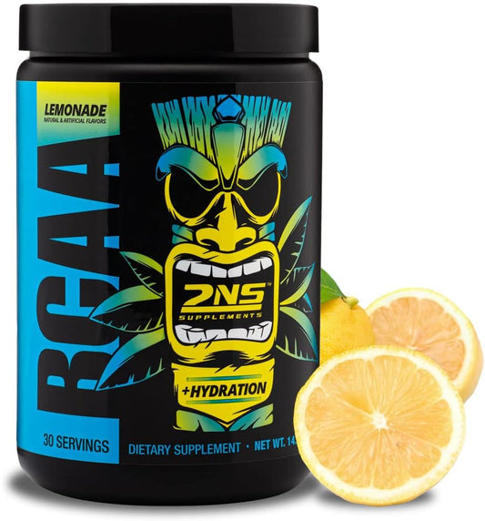 BCAA Lemonade Supplements - 30 Servings, 14.4 Oz - 9G BCAAs - Muscle Growth, Recovery, & Endurance - Electrolyte Replenishment - No Added Sugars/Colors