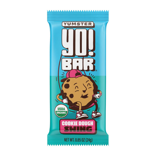 Bearded Brothers Vegan Organic Kids Bar, Cookie Dough (25 Bars) - Gluten Free, Paleo, Whole 30, Soy Free, Non-GMO, Low Glycemic
