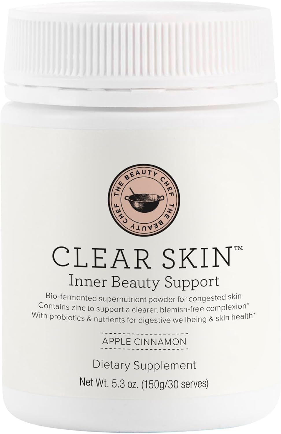 Beauty Chef Clear Skin Superfood Powder - Bio-Fermented Support for Acne & Gut Balance - 5.3 oz